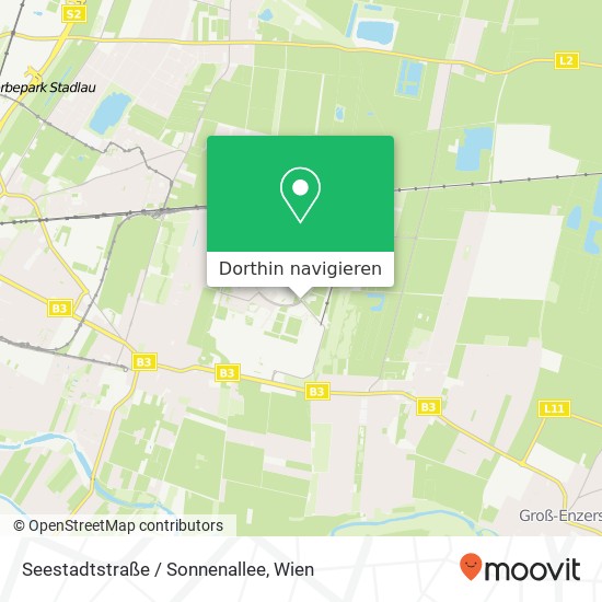 Seestadtstraße / Sonnenallee Karte