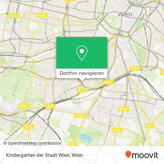 Kindergarten der Stadt Wien Karte