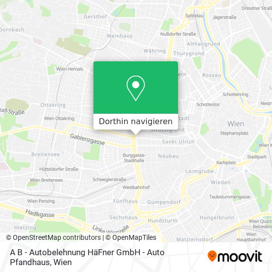 A B - Autobelehnung HäFner GmbH - Auto Pfandhaus Karte