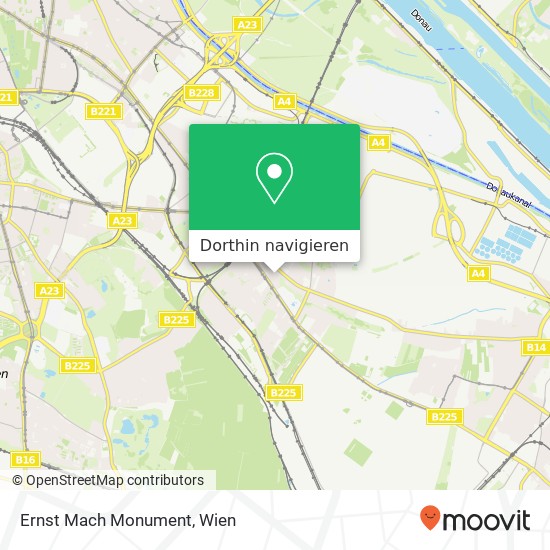 Ernst Mach Monument Karte