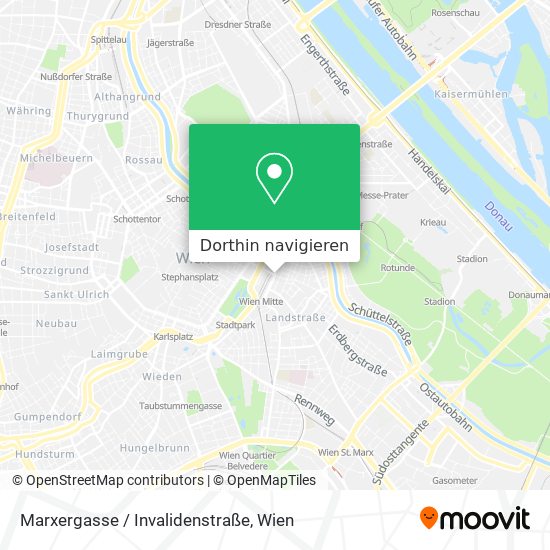 Marxergasse / Invalidenstraße Karte