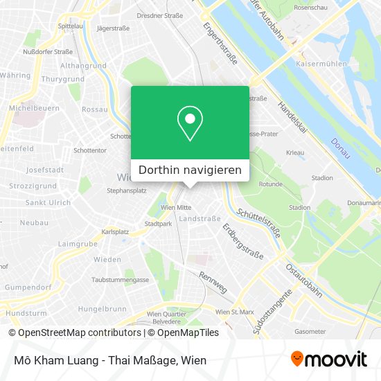 Mô Kham Luang - Thai Maßage Karte