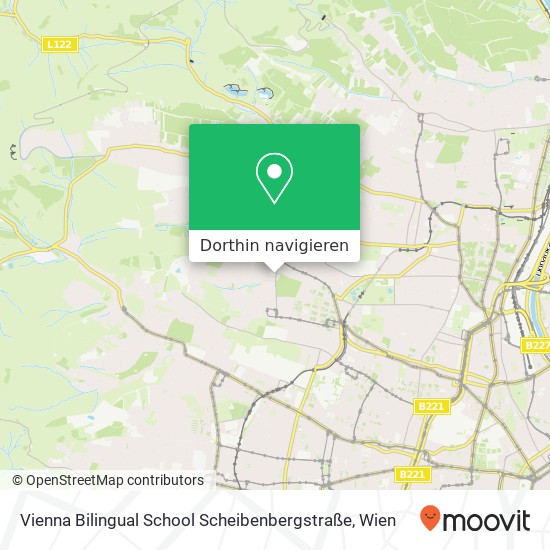 Vienna Bilingual School Scheibenbergstraße Karte