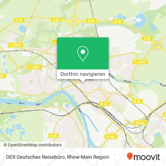 DER Deutsches Reisebüro Karte