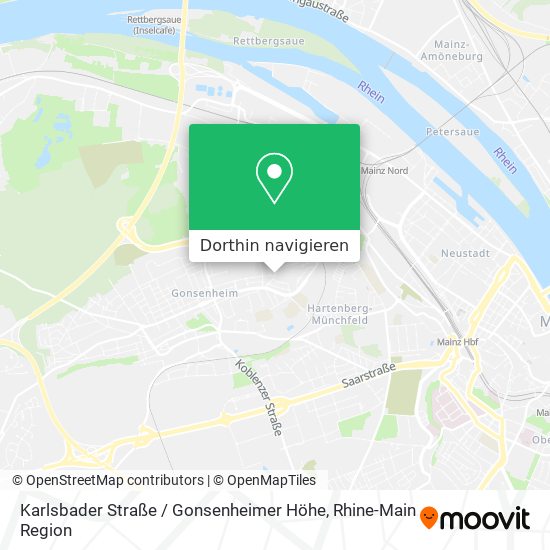 Karlsbader Straße / Gonsenheimer Höhe Karte