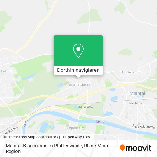 Maintal-Bischofsheim Plättenweide Karte