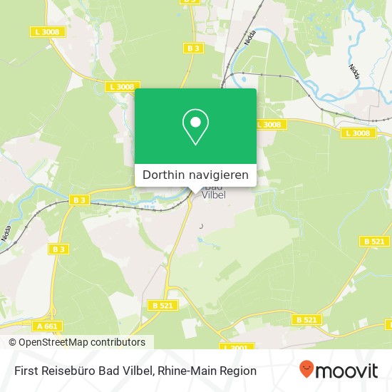 First Reisebüro Bad Vilbel Karte