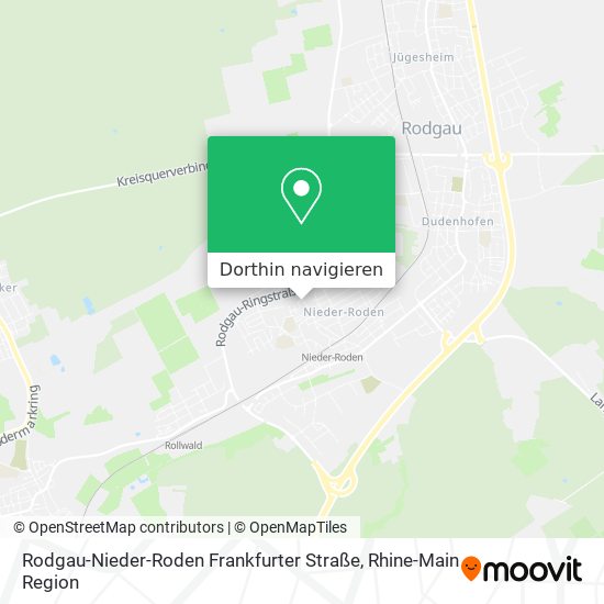 Rodgau-Nieder-Roden Frankfurter Straße Karte