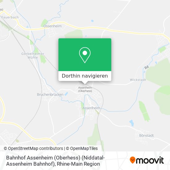 Bahnhof Assenheim (Oberhess) (Niddatal-Assenheim Bahnhof) Karte