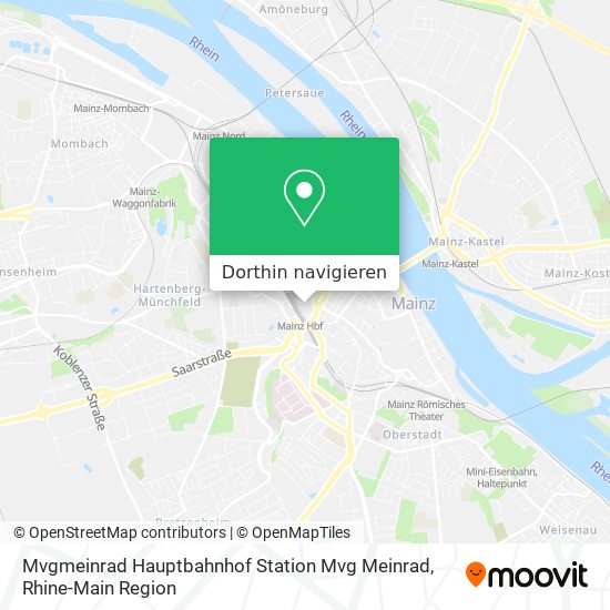 Mvgmeinrad Hauptbahnhof Station Mvg Meinrad Karte