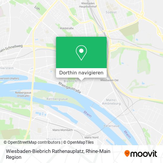 Wiesbaden-Biebrich Rathenauplatz Karte