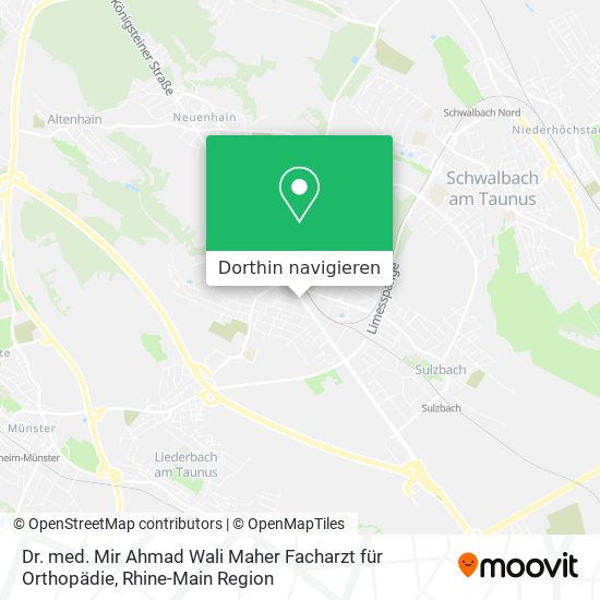 Dr. med. Mir Ahmad Wali Maher Facharzt für Orthopädie Karte