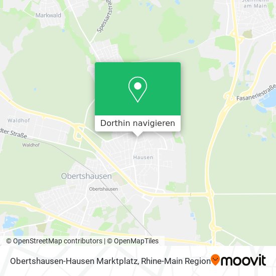 Obertshausen-Hausen Marktplatz Karte