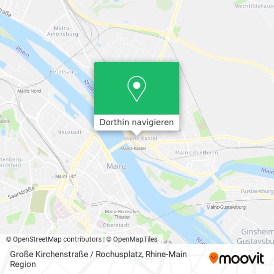 Große Kirchenstraße / Rochusplatz Karte