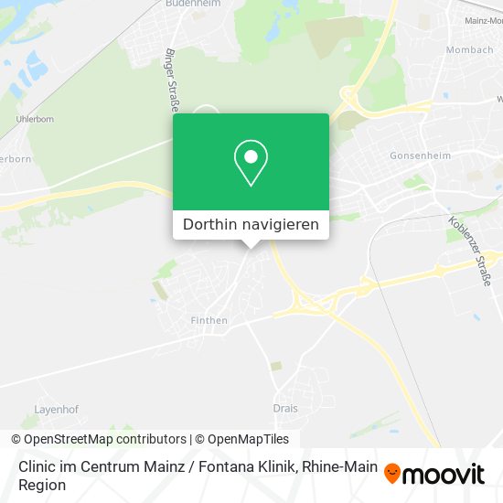 Clinic im Centrum Mainz / Fontana Klinik Karte