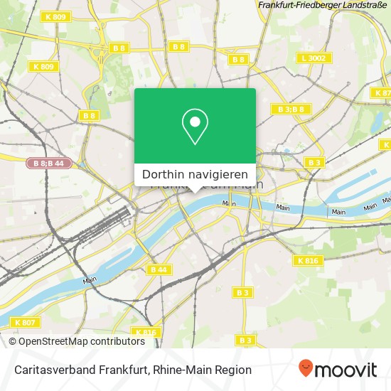 Caritasverband Frankfurt Karte