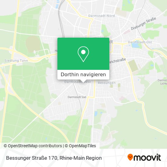 Bessunger Straße 170 Karte