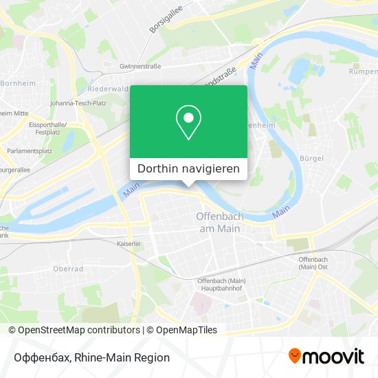 Оффенбах Karte