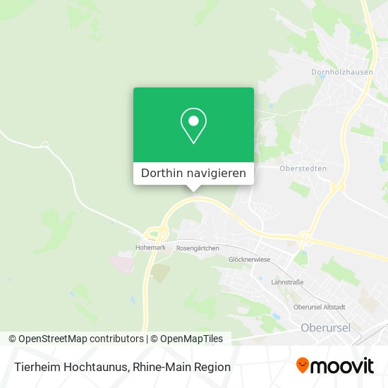 Tierheim Hochtaunus Karte