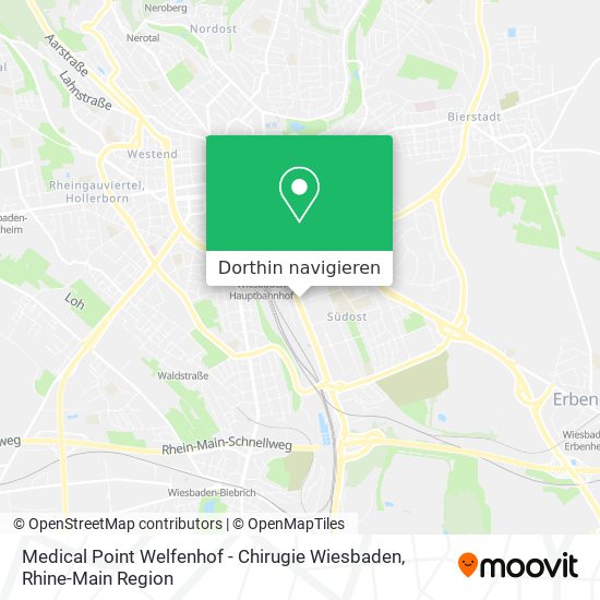 Medical Point Welfenhof - Chirugie Wiesbaden Karte