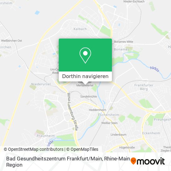 Bad Gesundheitszentrum Frankfurt / Main Karte