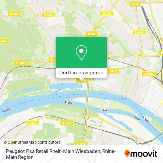 Peugeot Psa Retail Rhein-Main Wiesbaden Karte