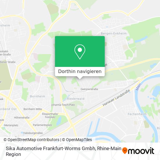 Sika Automotive Frankfurt-Worms Gmbh Karte