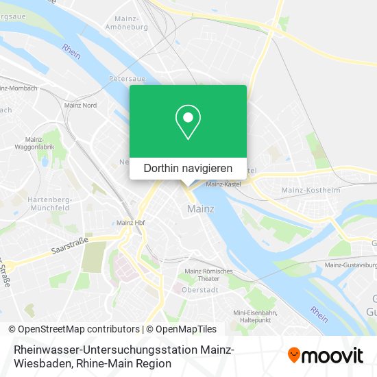 Rheinwasser-Untersuchungsstation Mainz-Wiesbaden Karte