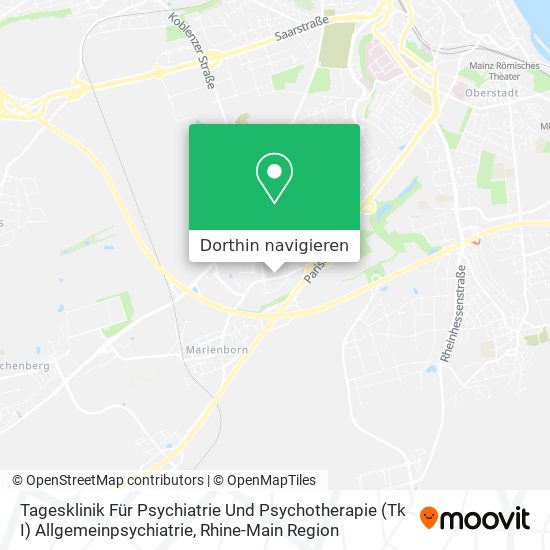 Tagesklinik Für Psychiatrie Und Psychotherapie (Tk I) Allgemeinpsychiatrie Karte