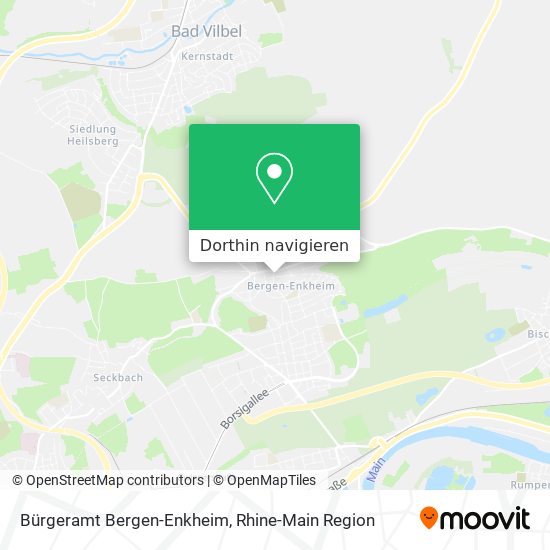 Bürgeramt Bergen-Enkheim Karte