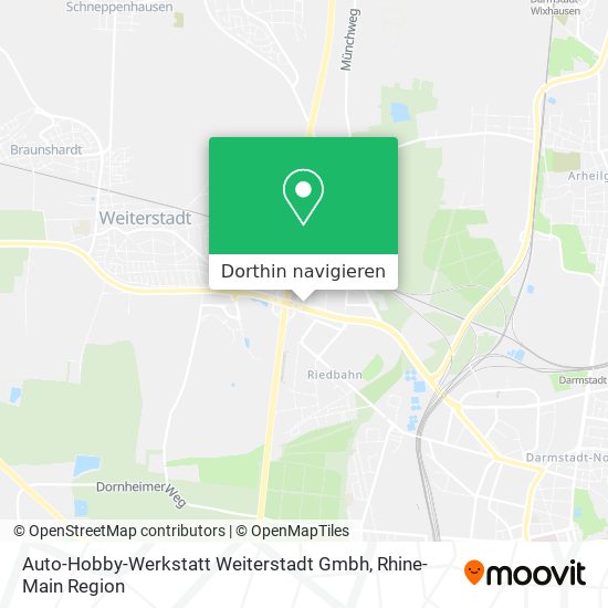 Auto-Hobby-Werkstatt Weiterstadt Gmbh Karte