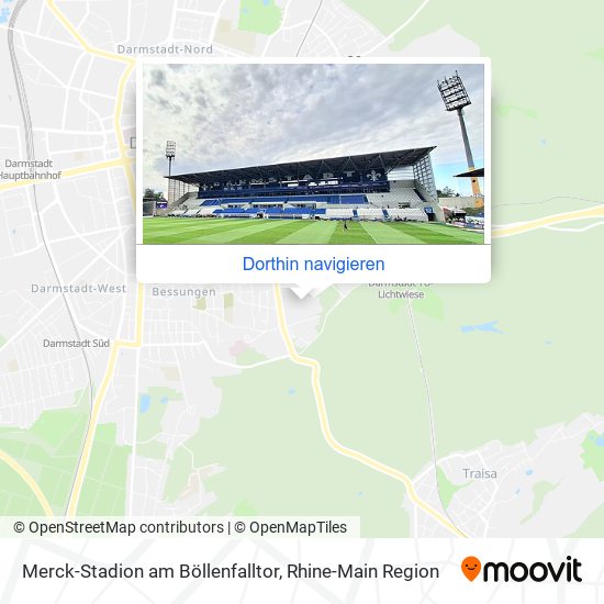 Merck-Stadion am Böllenfalltor Karte