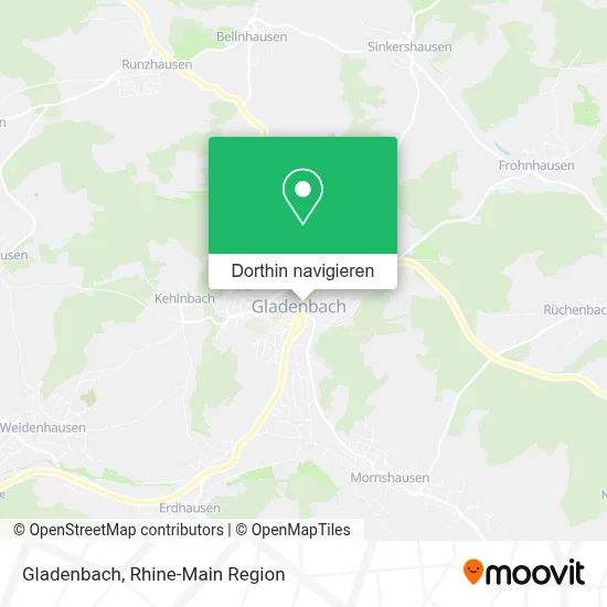 Gladenbach Karte