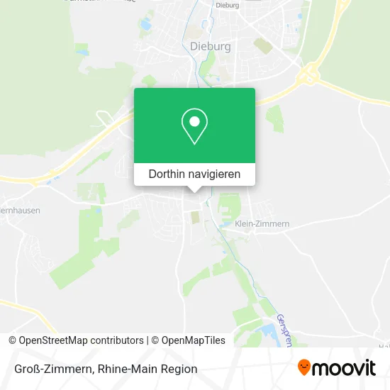 Groß-Zimmern Karte