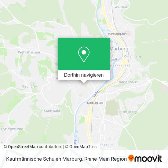 Kaufmännische Schulen Marburg Karte