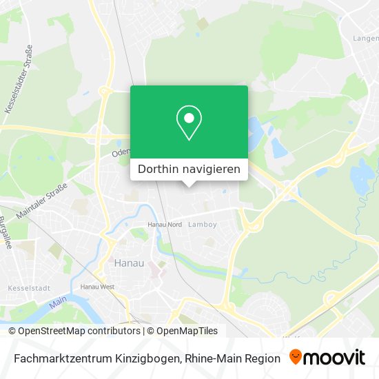 Fachmarktzentrum Kinzigbogen Karte