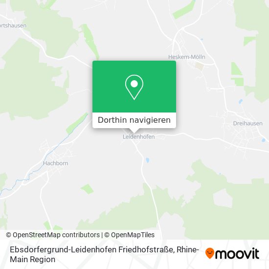 Ebsdorfergrund-Leidenhofen Friedhofstraße Karte