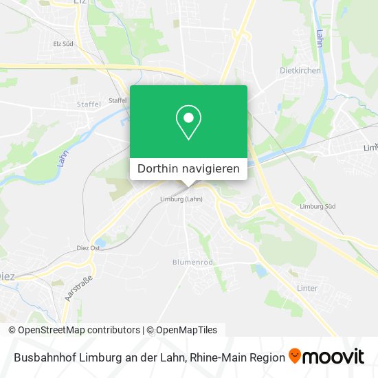 Busbahnhof Limburg an der Lahn Karte