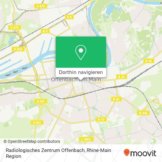 Radiologisches Zentrum Offenbach Karte