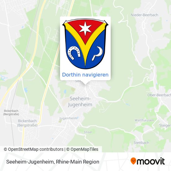 Seeheim-Jugenheim Karte