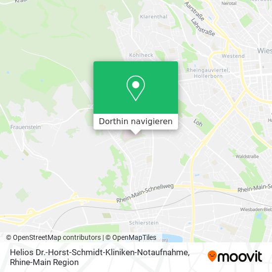 Helios Dr.-Horst-Schmidt-Kliniken-Notaufnahme Karte
