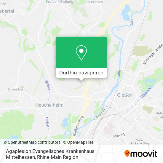 Agaplesion Evangelisches Krankenhaus Mittelhessen Karte