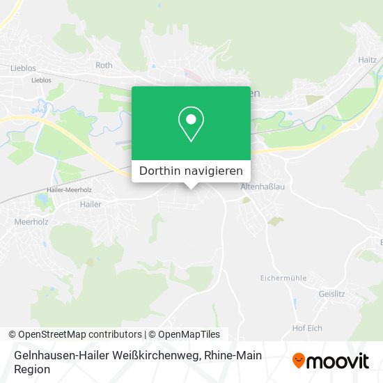 Gelnhausen-Hailer Weißkirchenweg Karte