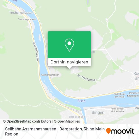 Seilbahn Assmannshausen - Bergstation Karte