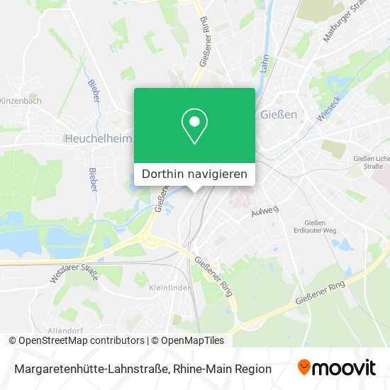 Margaretenhütte-Lahnstraße Karte