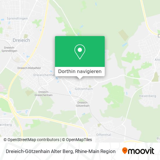 Dreieich-Götzenhain Alter Berg Karte
