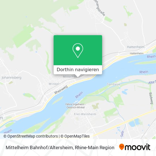 Mittelheim Bahnhof/Altersheim Karte