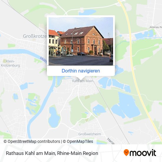 Rathaus Kahl am Main Karte