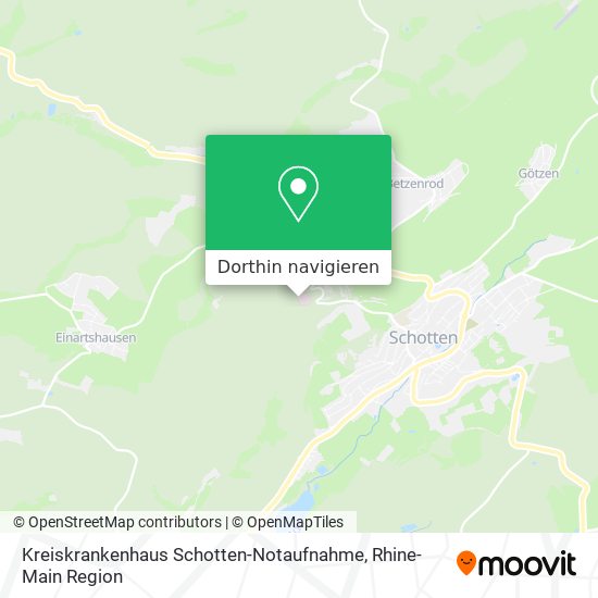 Kreiskrankenhaus Schotten-Notaufnahme Karte