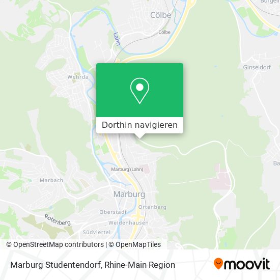 Marburg Studentendorf Karte